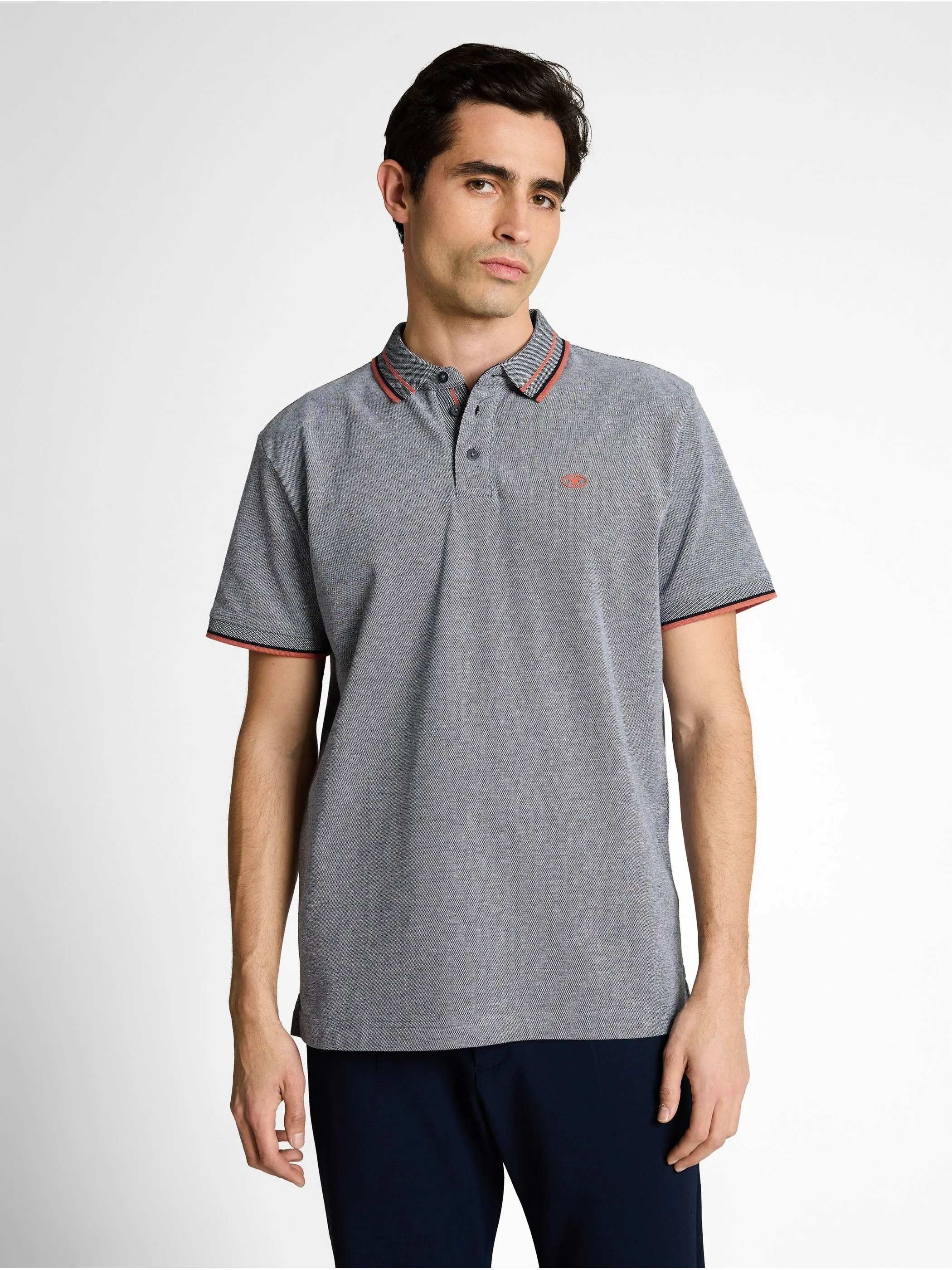 Tom Tailor 1050778 NOS printed polo Blau 922100 24571 1